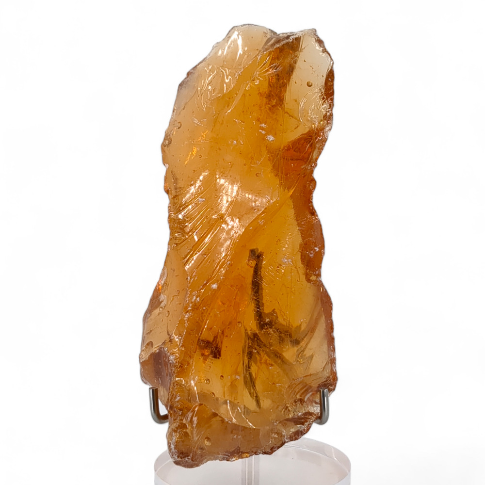 Amber‎ Translucent Art Glass Cullet Suncatcher Garden Glass #4XL58